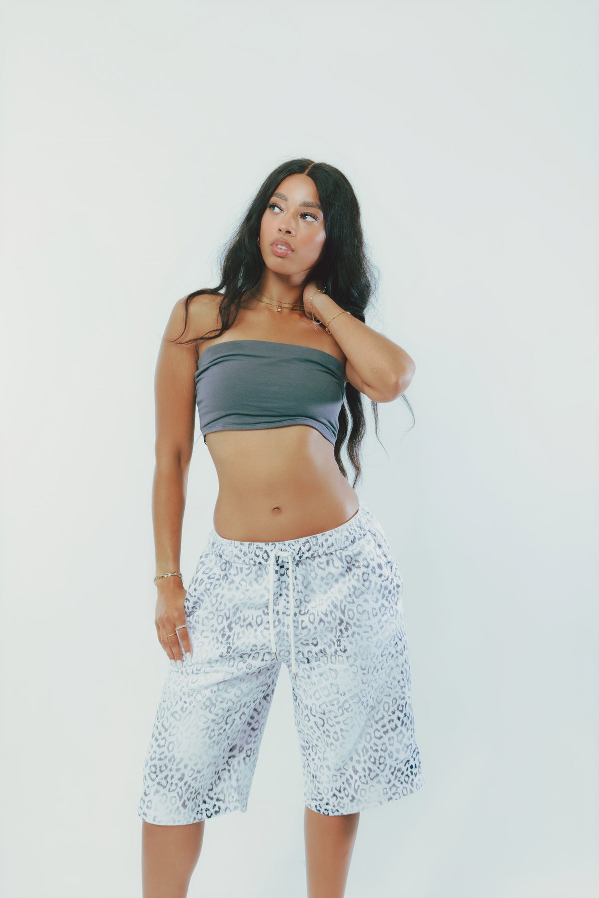 ICY LEOPARD SHORTS