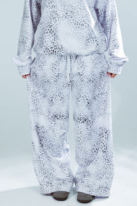 Icy Leopard Sweatpants