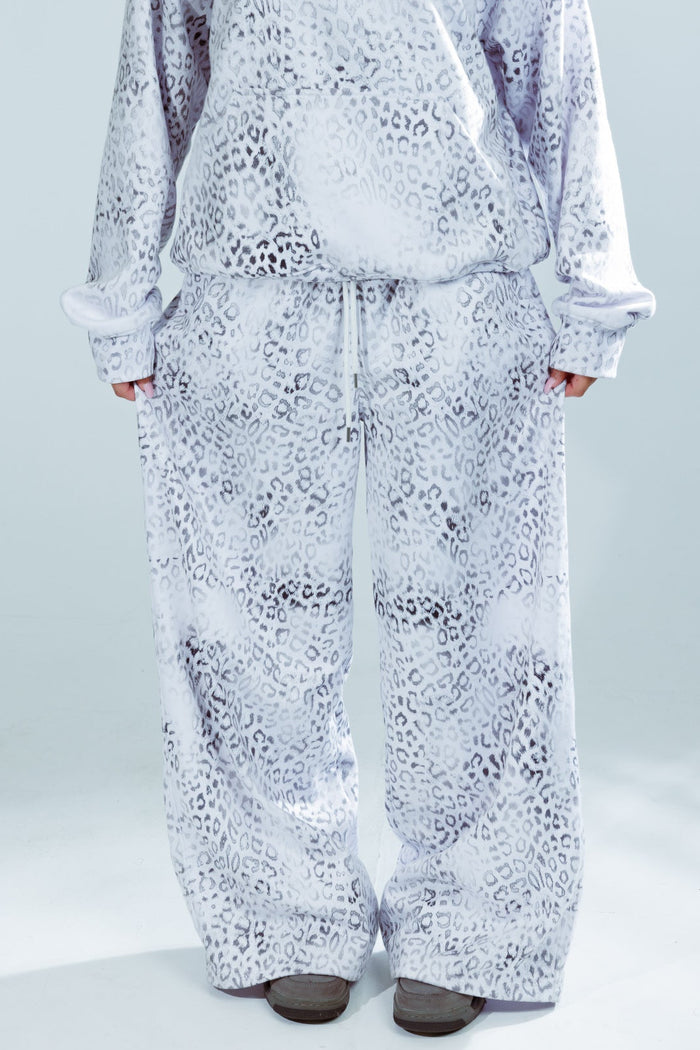 Icy Leopard Sweatpants